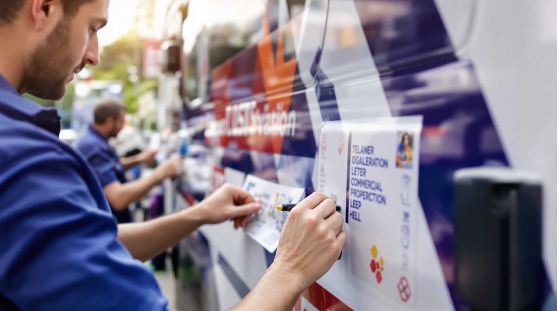 marquage véhicule utilitaire