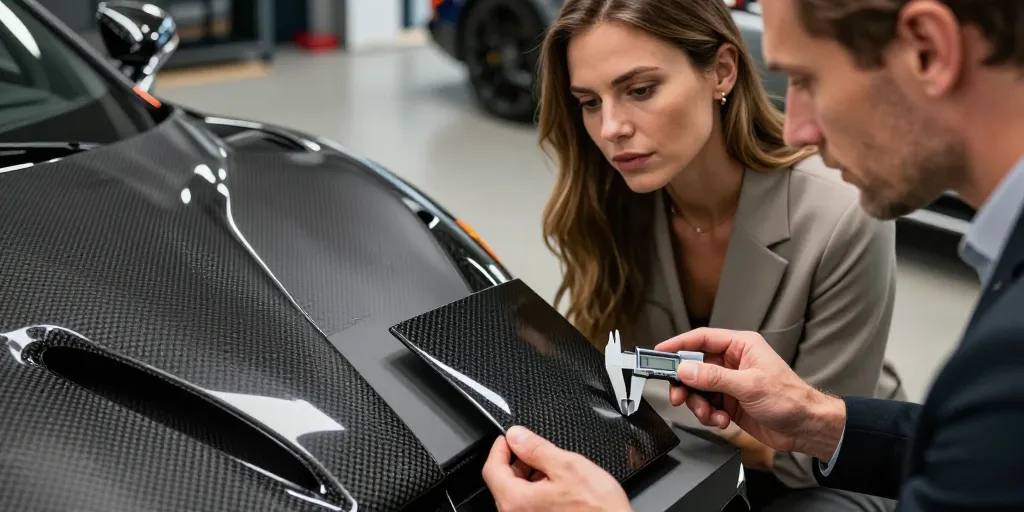 covering carbone forgé