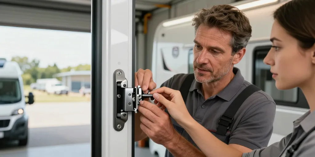 serrure pour porte camping car