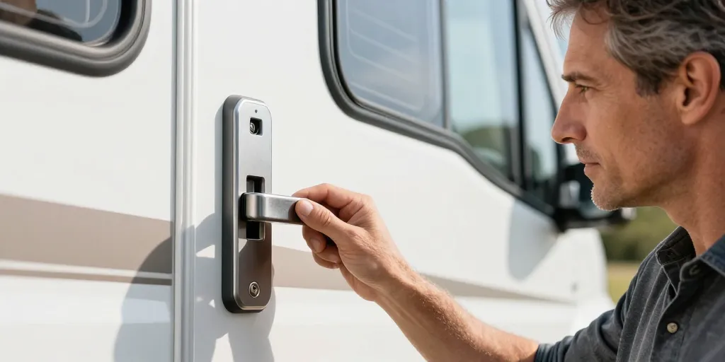 serrure pour porte camping car